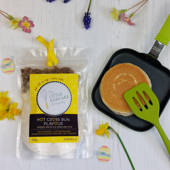 Easter Brunch Gift Set with Pancake Mix, Mini Pancake Pan and Spatula