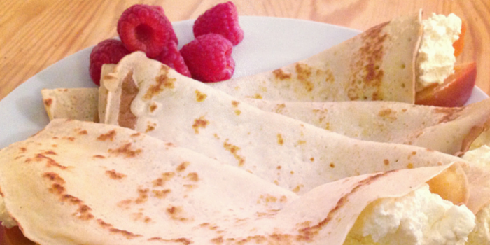 You are currently viewing Poached Nectarine Crepes