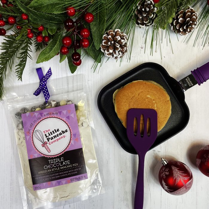 Pancake Gift Set with Purple Mini Pan & Spatula