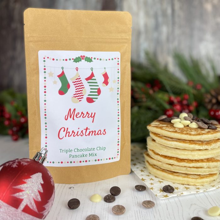 Personalised Christmas Triple Chocolate Chip Pancake Mix