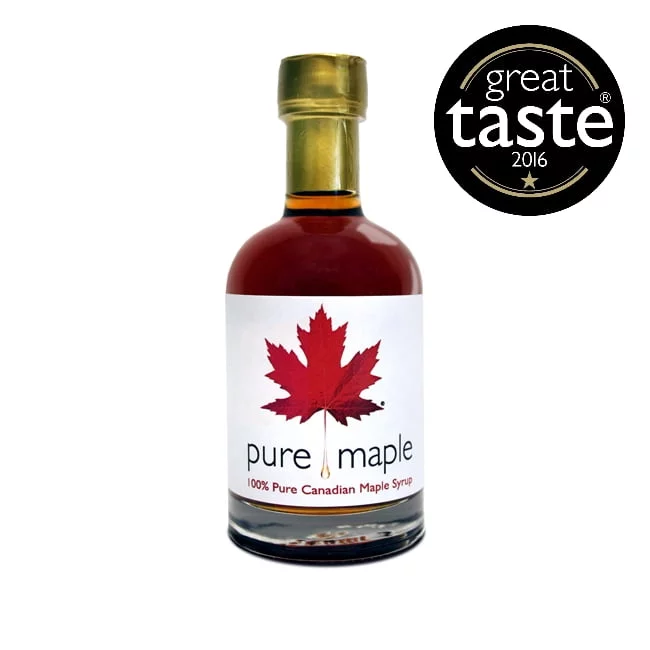 330g bottle of Amber Rich Pure Maple Syrup