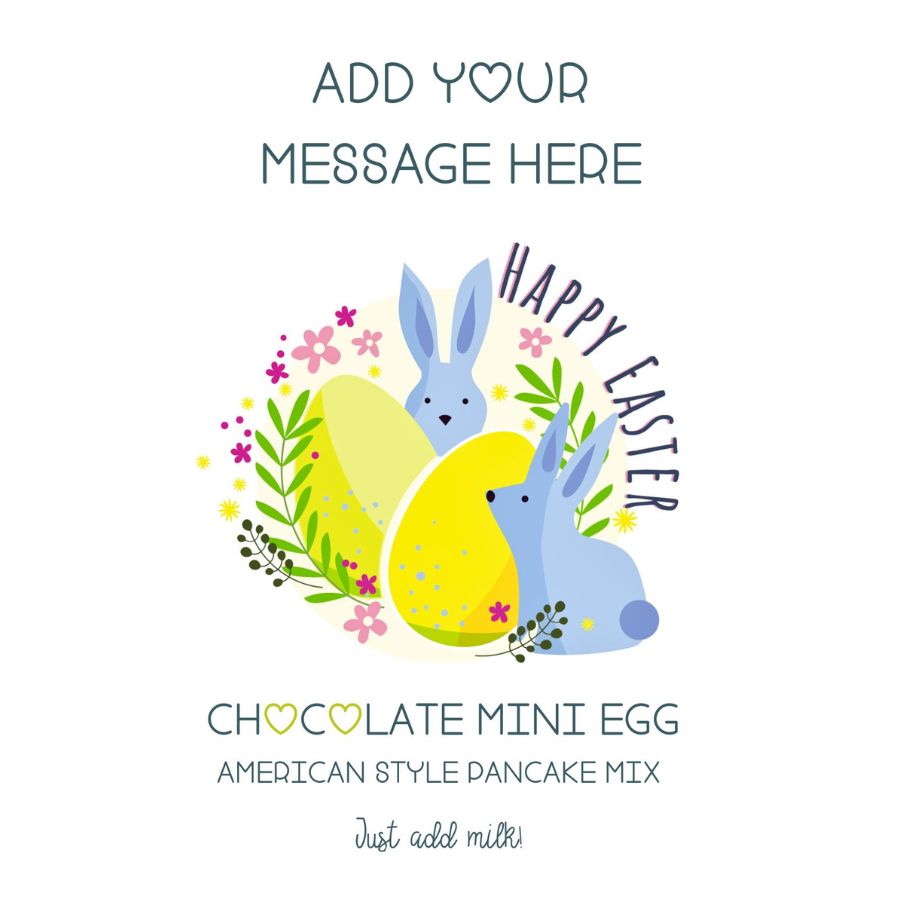Personalised Easter Mini Egg Pancake Gift Set with Pancake Mix, Hot Chocolate Spoon and Maple Syrup - Image 7