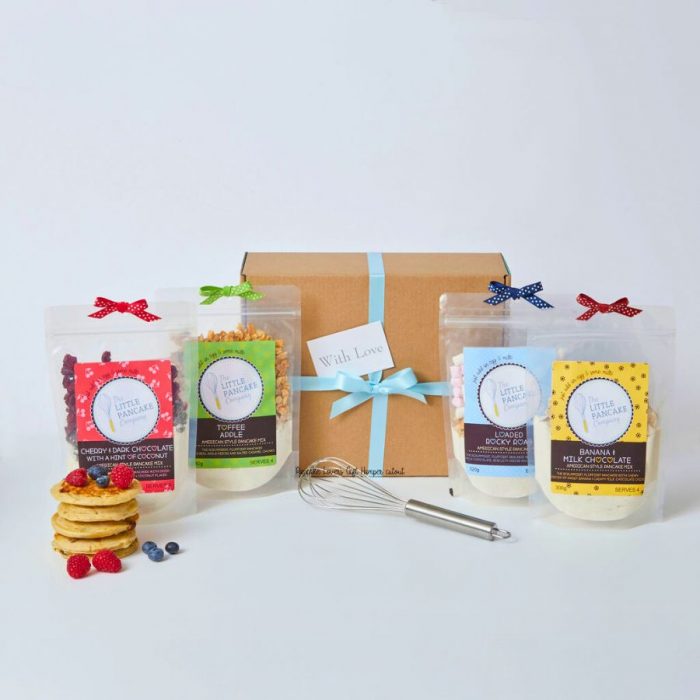 Pancake Lovers Gift Hamper - 4 Gourmet Pancake Mixes and a Whisk - Image 3