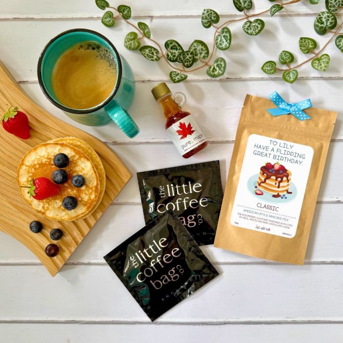 Personalised Pancake Mix and Mug Gift Set with Maple Syrup and Coffee - Image 7