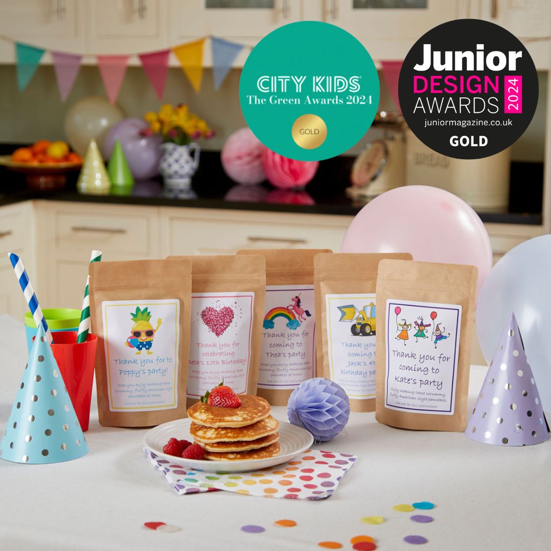 Personalised Pancake Mix Eco-Friendly Party Bags - Image 7