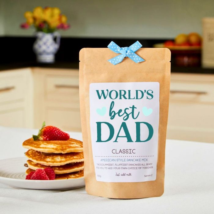 “World’s Best Dad” American Style Pancake Mix Father’s Day Gift