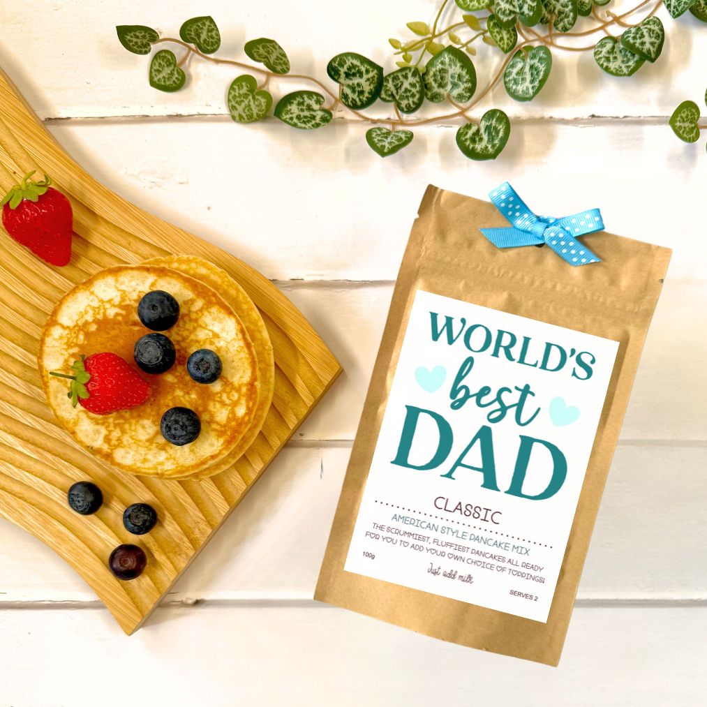 "World's Best Dad" American Style Pancake Mix Father's Day Gift - Image 3